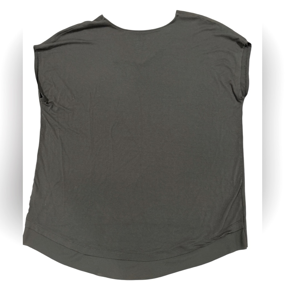 Chicos by Chicos V-Neck High Low Black Oversized Knit Blouse Women’s Sz 3 - Picture 2 of 7